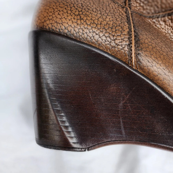 Stuart‎ Weitzman leather Sculpted heel leather boots 8.5 - Picture 5 of 13